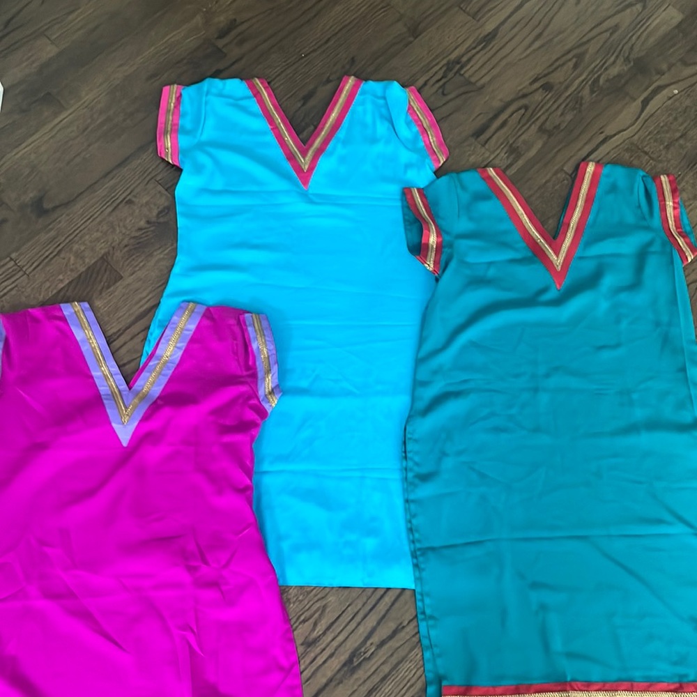 3 Kurta tops as a bundle. Never been worn. Indian top